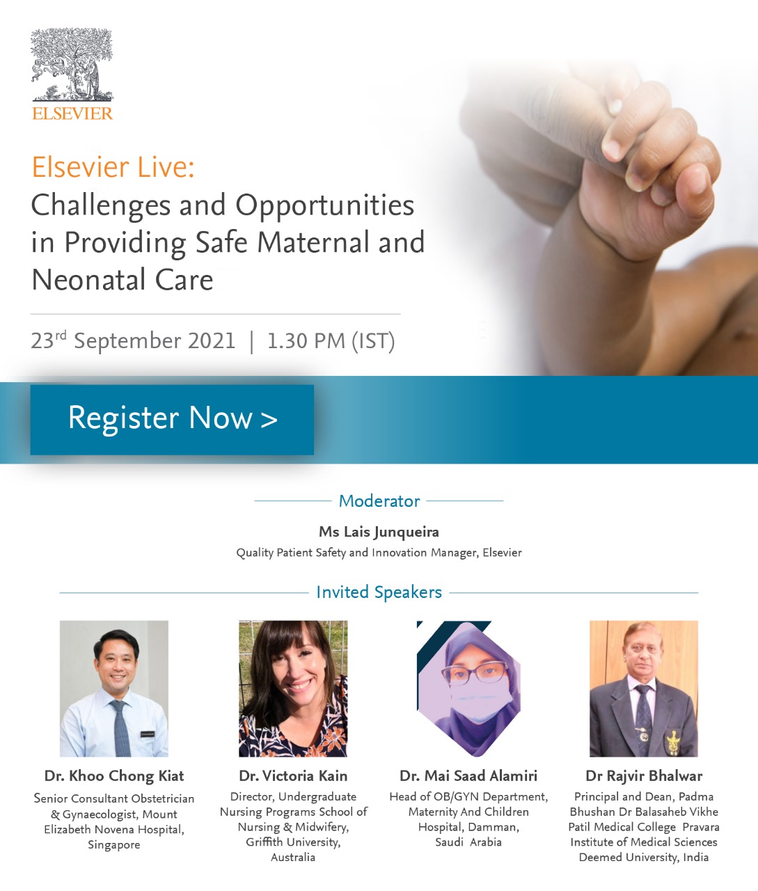 Webinar on Challenges and Opportunities in Providing Safe Maternal and Neonatal Care