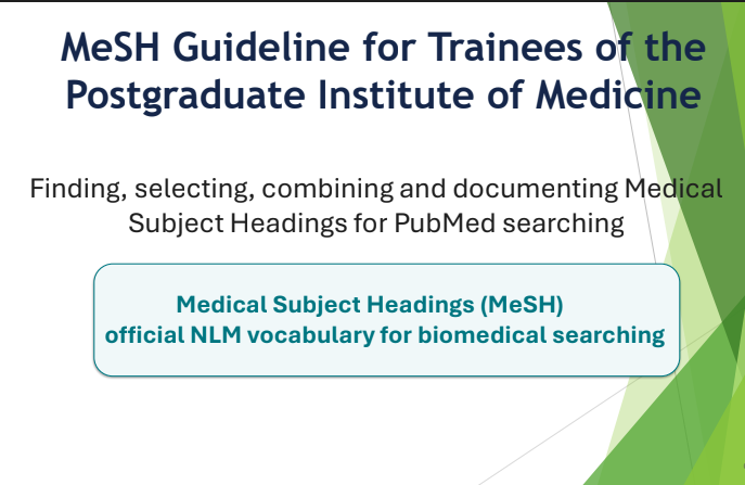 MeSH Guidelines