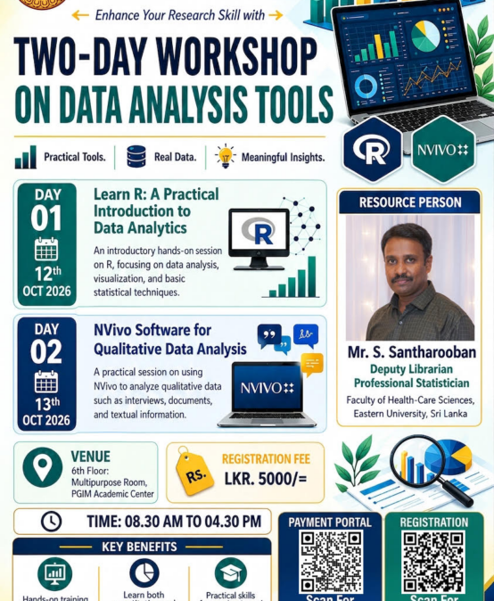 Two  Day Workshop on Data Analysis Tools